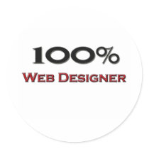 100 Percent Web Designer stickers
