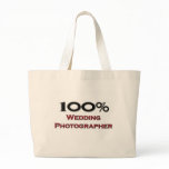 100 Percent Wedding Photographer Canvas Bags