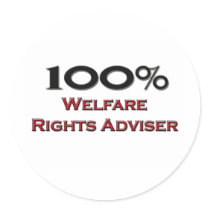 100 Percent Welfare Rights Adviser stickers