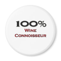 100 Percent Wine Connoisseur magnets by professions 100 Percent Wine Connoisseur magnets