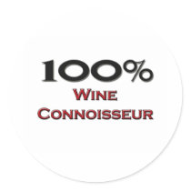 100 Percent Wine Connoisseur Stickers