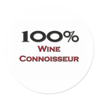 100 Percent Wine Connoisseur Stickers by professions