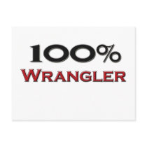 100 Percent Wrangler Post Card