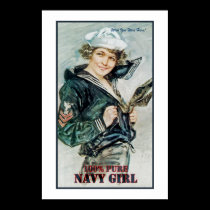 100% Pure Navy Girl posters