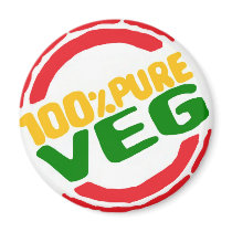 100% Pure Veg Magnet