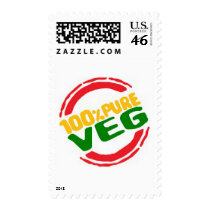 100% Pure Veg Stamp