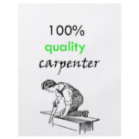 100% quality carpenter full color flyer