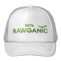 100% Rawganic Raw Food hats