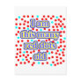 100 Red Dots Old Post Card