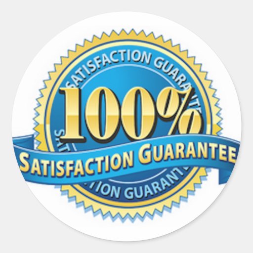 100% Satisfaction Guarantee Stickers