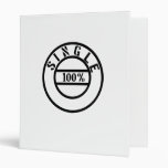 100% single 3 ring binder