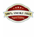 100% Smoke Free, Vapers Uniting t-shirts
