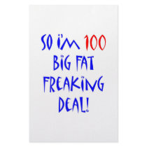 100 So I'm 100 ... Personalized Stationery