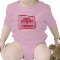 100 % Sugar & Spice Baby t-shirts by jamiecreates1 100 % Sugar & Spice Baby t-shirts