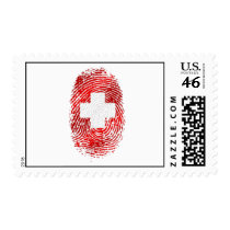 100% Swiss DNA fingerprint Switzerland flag gifts Stamps