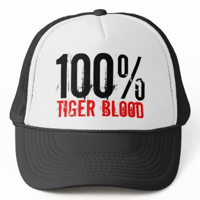 100% Tiger Blood Trucker Hat by albertot