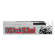 100% Track 0% Street bumper stickers by lomo2surf 100% Track 0% Street bumper stickers