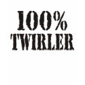 100% Twirler Ladies Destroyed T-shirt by Twirlers_Pro_Shop 100% Twirler Ladies Destroyed T-shirt