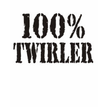 100% Twirler Ladies Destroyed T-shirt