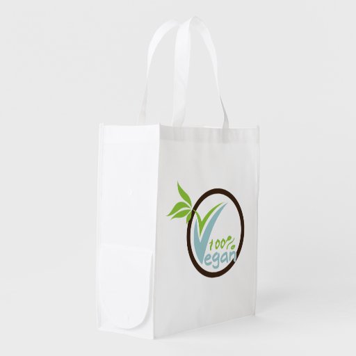 vegan reusable grocery bags