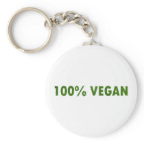 100% Vegan Key Chain