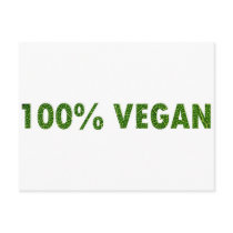 100% Vegan Postcards