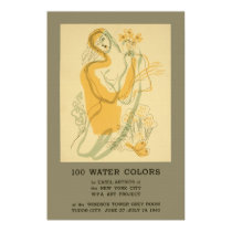100 Water Colors Poster posters