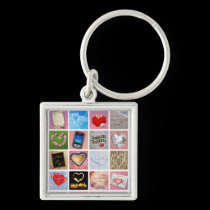 100 Ways to say I love you keychains