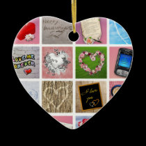 100 Ways to say I love you ornaments