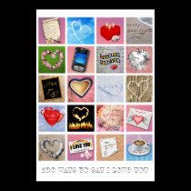 100 Ways to say I love you posters