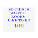 100 What It Looks Like Post Card