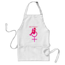 100% woman - Disability Awareness aprons