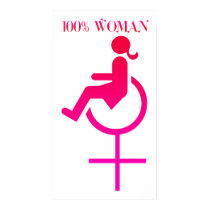 100% woman - Disability Awareness poster posters
