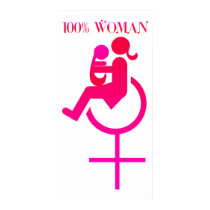 100% woman - Disability Awareness poster posters