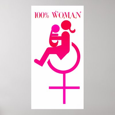 100% woman - Disability Awareness poster by inamar