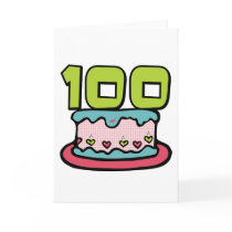 100 Year Old Birthday Cake cards by Birthday_Bash 100 Year Old Birthday Cake cards