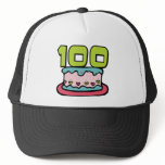 100 Year Old Birthday Cake Mesh Hat