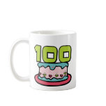 100 Year Old Birthday Cake Mugs