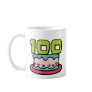 100 Year Old Birthday Cake Mugs