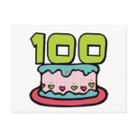 100 Year Old Birthday Cake Postcards