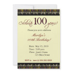 100 Year old Birthday party invitation