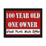 100 Year Old, One Owner - Needs Parts, Make Offer Postcard