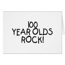 100 Year Olds Rock Cards