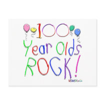 100 Year Olds Rock ! postcards by BirthdaysRock 100 Year Olds Rock ! postcards