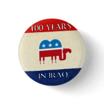 100 Years in Iraq Button