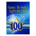 100th Birthday card for Superstar