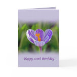 100th Birthday Card, Religious, Lily Flower
