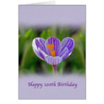100th Birthday Card, Religious, Lily Flower
