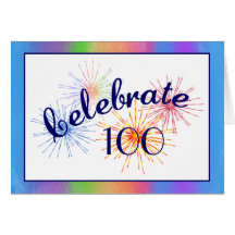 100th Birthday Celebration Greeting Cards