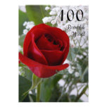 100th Birthday Celebration-Red Rose Announcement